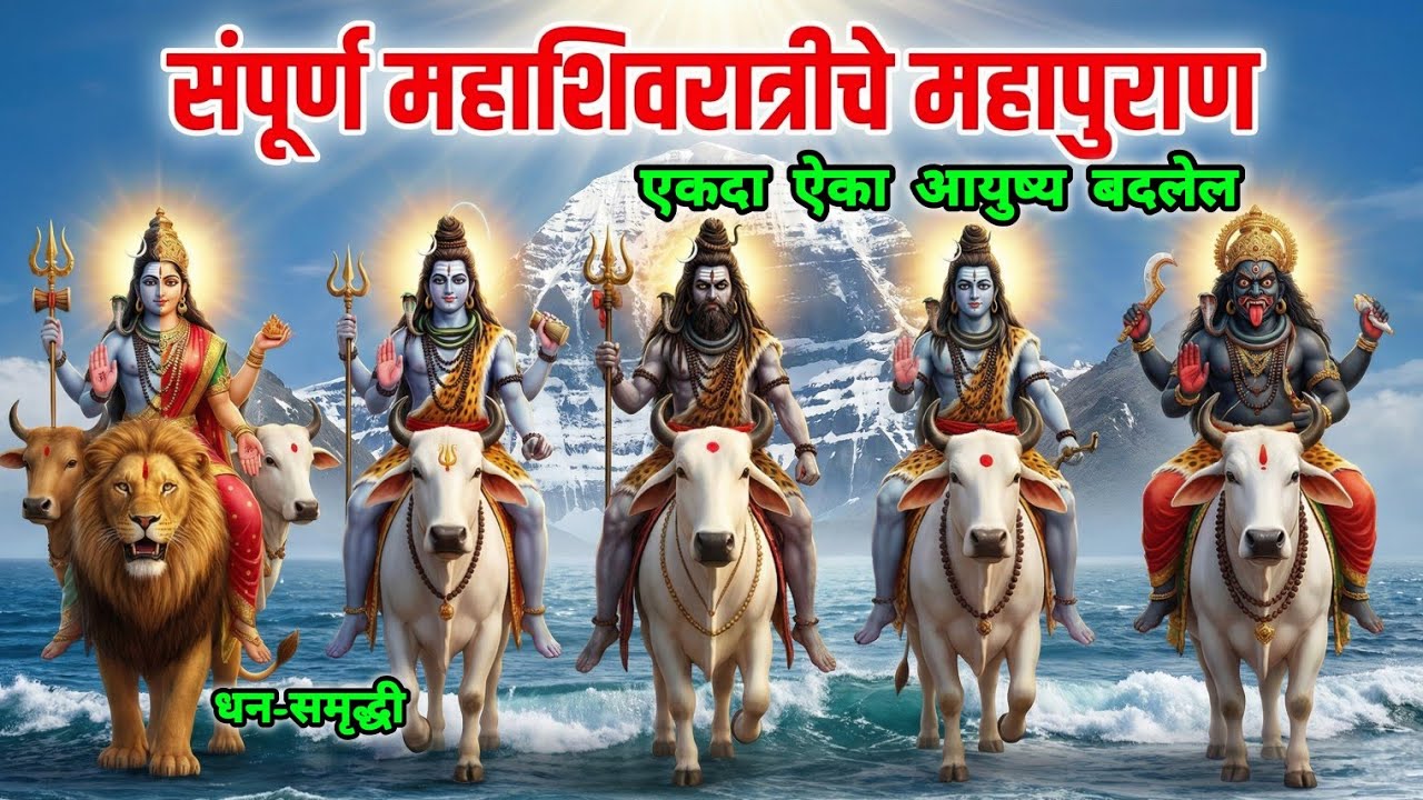 महाशिवरात्री चे महापुराण मात्र एकदा ऐकल्याने संपत्ती आणि धन-धान्यामध्ये बरकत मिळते | mahashivratri