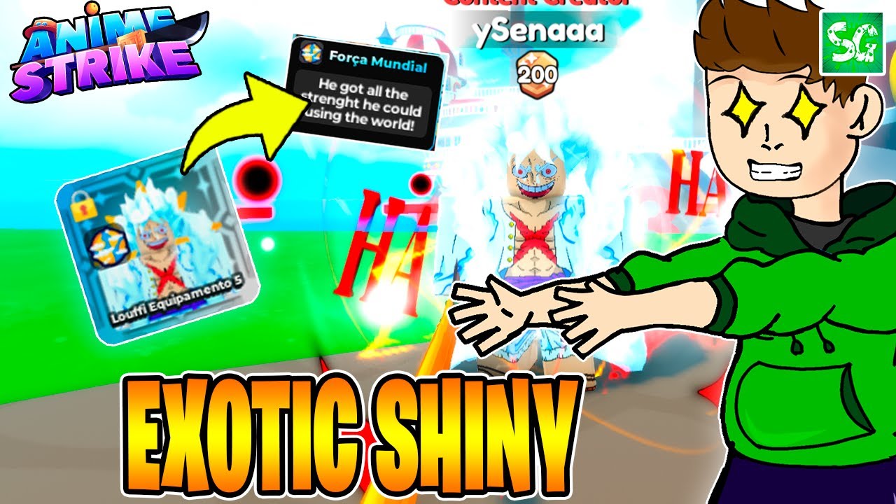 INACREDITÁVEL! MEU PRIMEIRO EXOTIC SHINY COM A MELHOR PASSIVA NO ANIME STRIKE SIMULATOR!