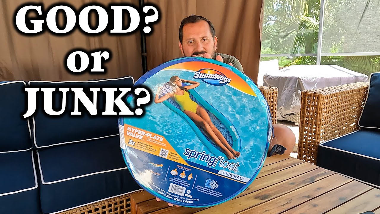 SwimWays Spring Float Original Pool Lounge Chair Reviewed