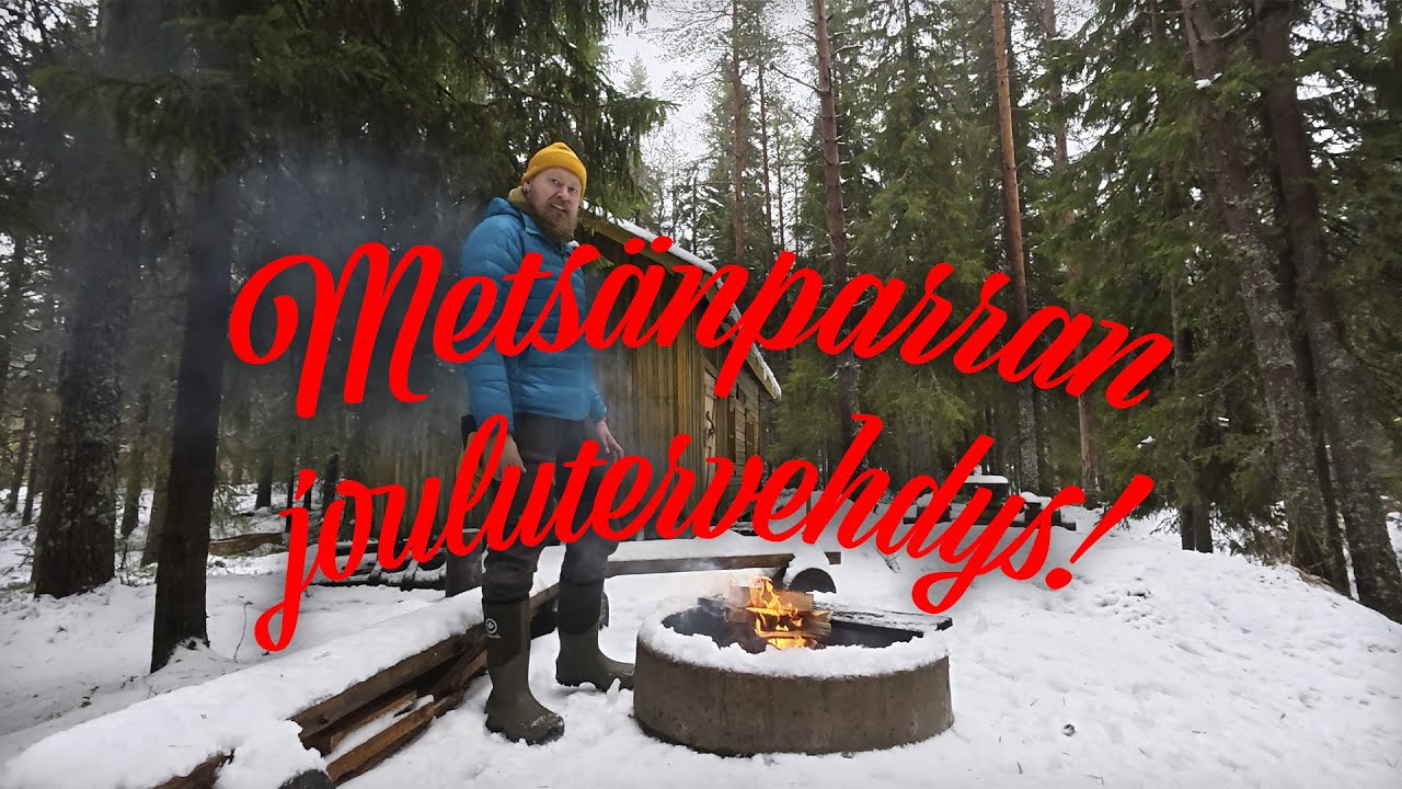 Metsänparran joulutervehdys! 🎅🏼 Yötä Murtovaaran Tammituvalla ja kokkailua avotulella 🔥