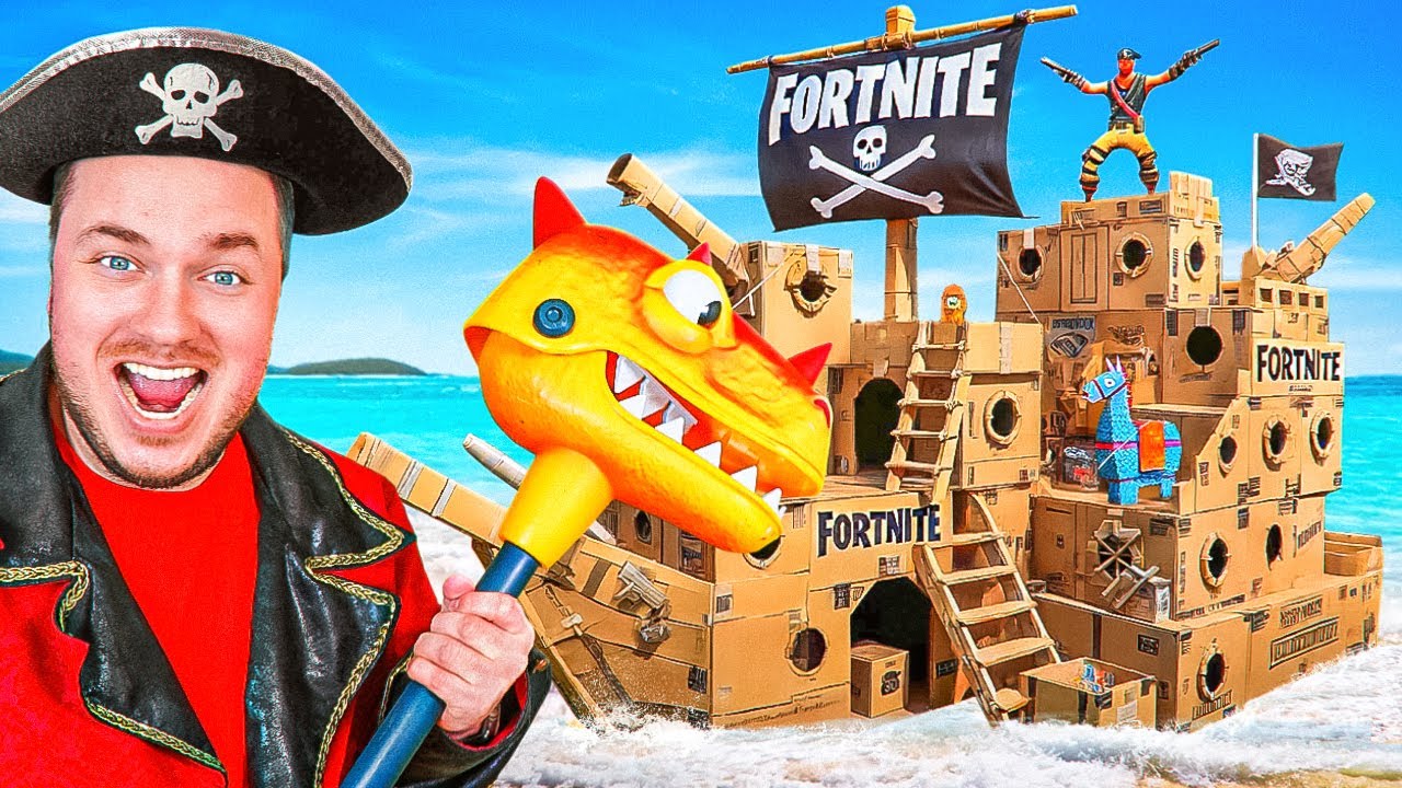 FORTNITE x PIRATES! КОРОБКА ФОРТ Пиратский корабль КОРОЛЕВСКАЯ БИТВА!