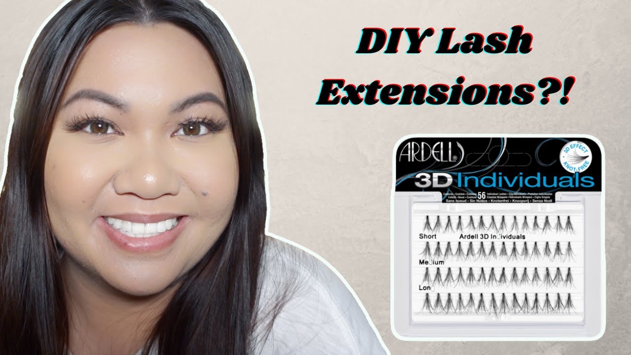 Ardell 3D Individual Lashes Try On, Removal, and Review | DIY Lash Extensions?!