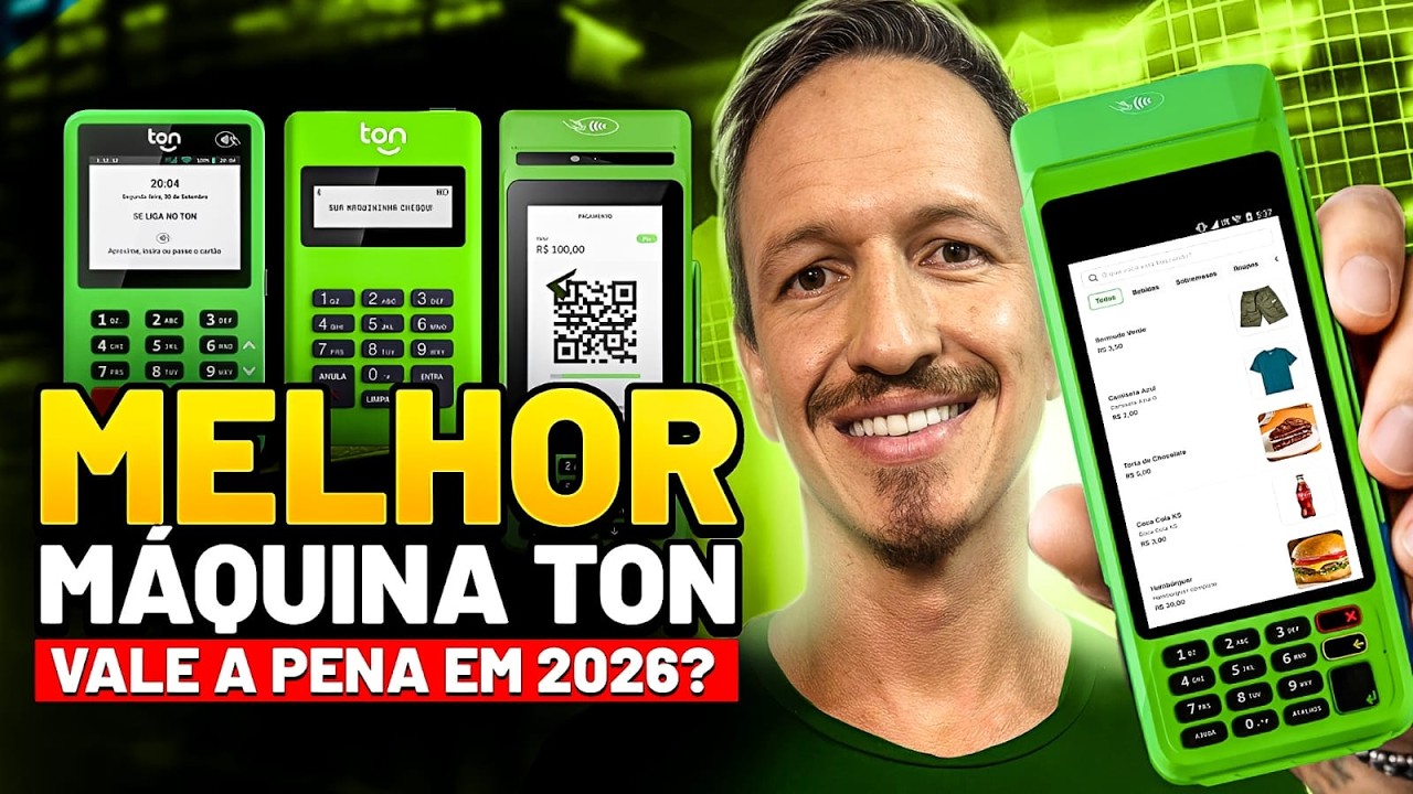 Qual a MELHOR MÁQUINA de Cartão TON em 2026? ANÁLISE COMPLETA