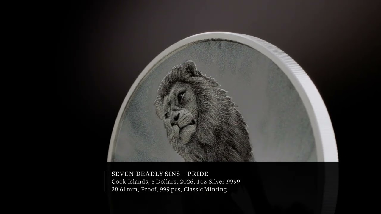 Pride — Seven Deadly Sins 1 oz Silver Coin