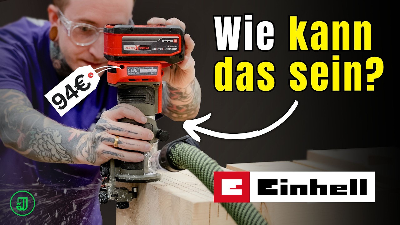 EINHELL schl&auml;gt MAKITA? AKKU FR&Auml;SE f&uuml;r 94&euro; 👉 DAS hab ich so NOCH NIE GESEHEN! 😲🤯 | Jonas Winkler