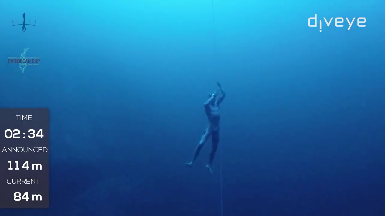 114m deep FIM dive of William Trubridge