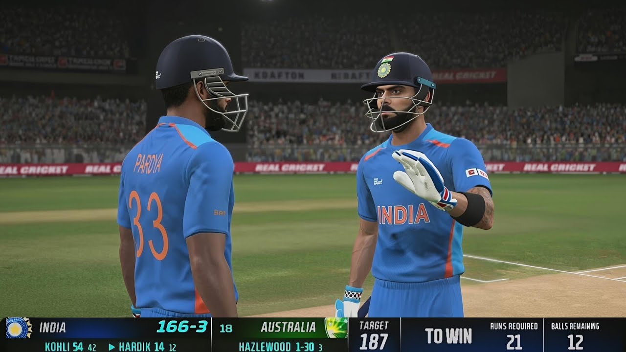 Ind vs aus 2022 T20 highlights || Real cricket gameplay 