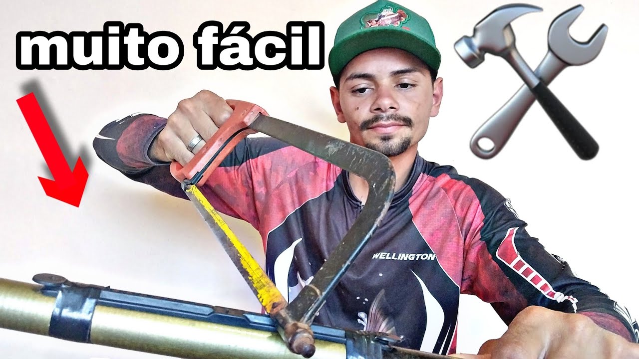 Como consertar VARA TELESCÓPICA quebrada, muito fácil e prático... PESCARIA