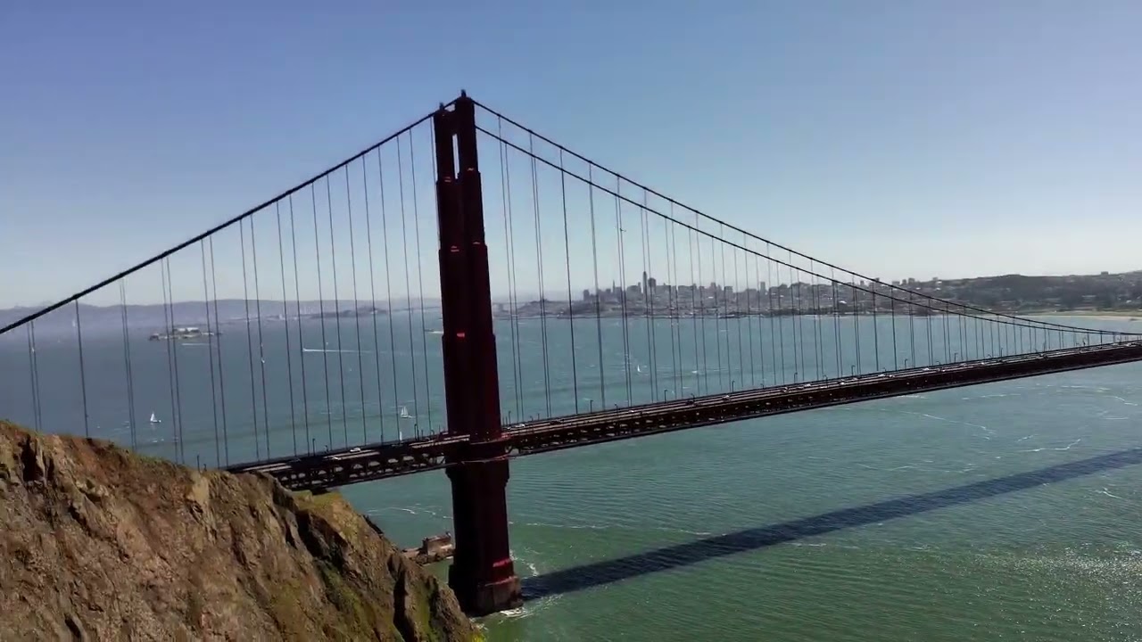 Flying My FIMI Mini3 at San Francisco Bridge.