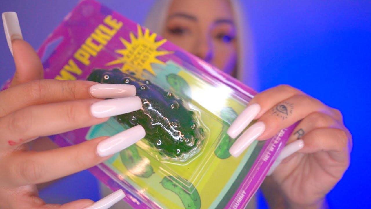 asmr PROBANDO PICKLE DE GOMA - asmr en español | SAMII HERRERA