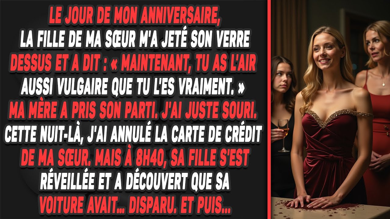 Humiliée à ma fête, je souris. Le lendemain, sa voiture a DISPARU.