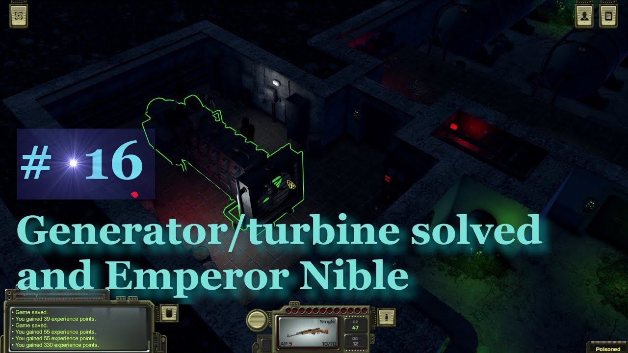 Atom rpg Death tunnel fixing turbine / generator guide and water filter quest for mushroom cult # 16