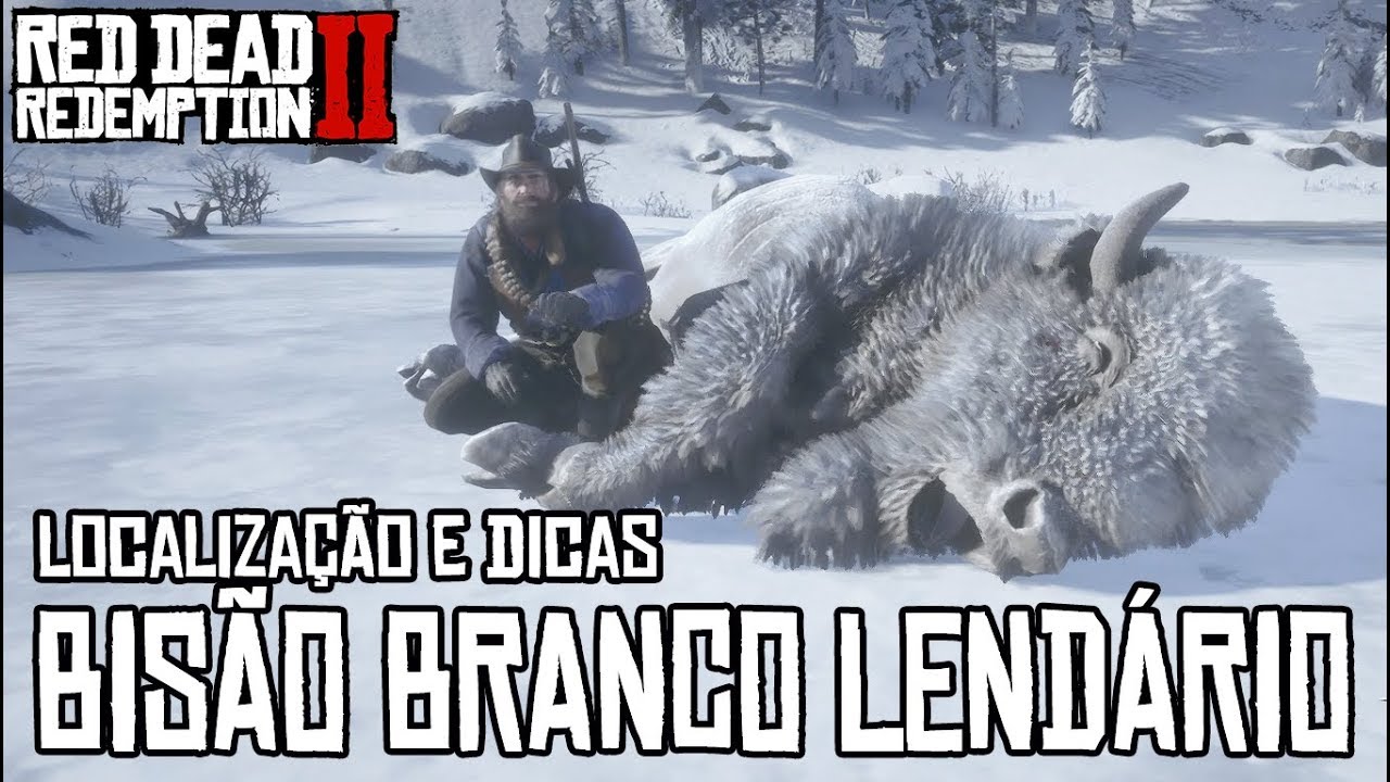 RED DEAD REDEMPTION 2 - ABATENDO O BISÃO BRANCO LENDÁRIO (LOCALIZAÇÃO E DICAS)