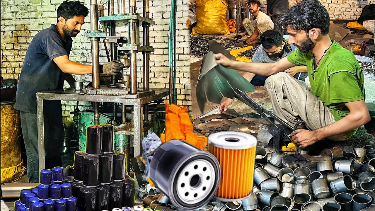 How Suzuki Car Oil Filters Manufacturing || Oil Filter Making in Factory