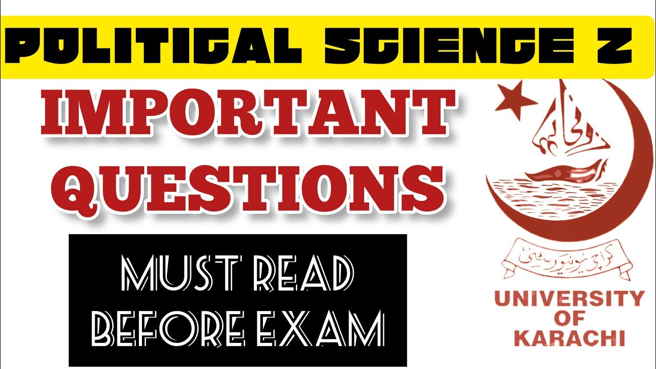 POLITICAL SCIENCE PART 2 IMPORTANT QUESTIONS GUESS