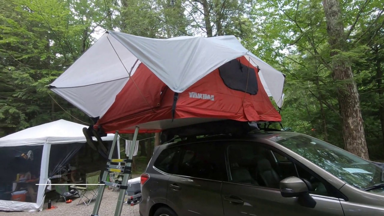 Namiot Dachowy Yakima Skyrise Tent Recenzja & Prezentacja (Yakima Skyrise on Subaru Forester)
