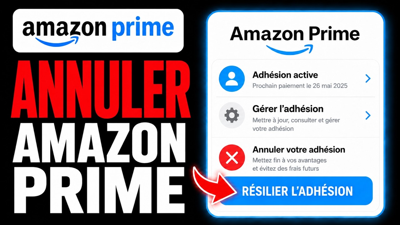 Comment ANNULER Amazon Prime | Arr&ecirc;ter Abonnement et Essai Gratuit