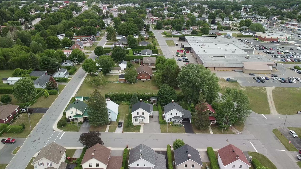 Drone à Acton Vale quartier sud ouest