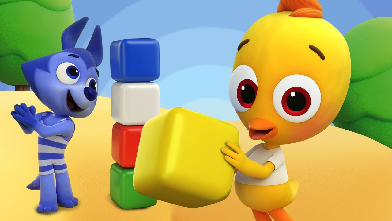 Учимся строить ✨ Обучение в красках — Цветняшки ✨ Toons Academy – Развивающие мультики для малышей