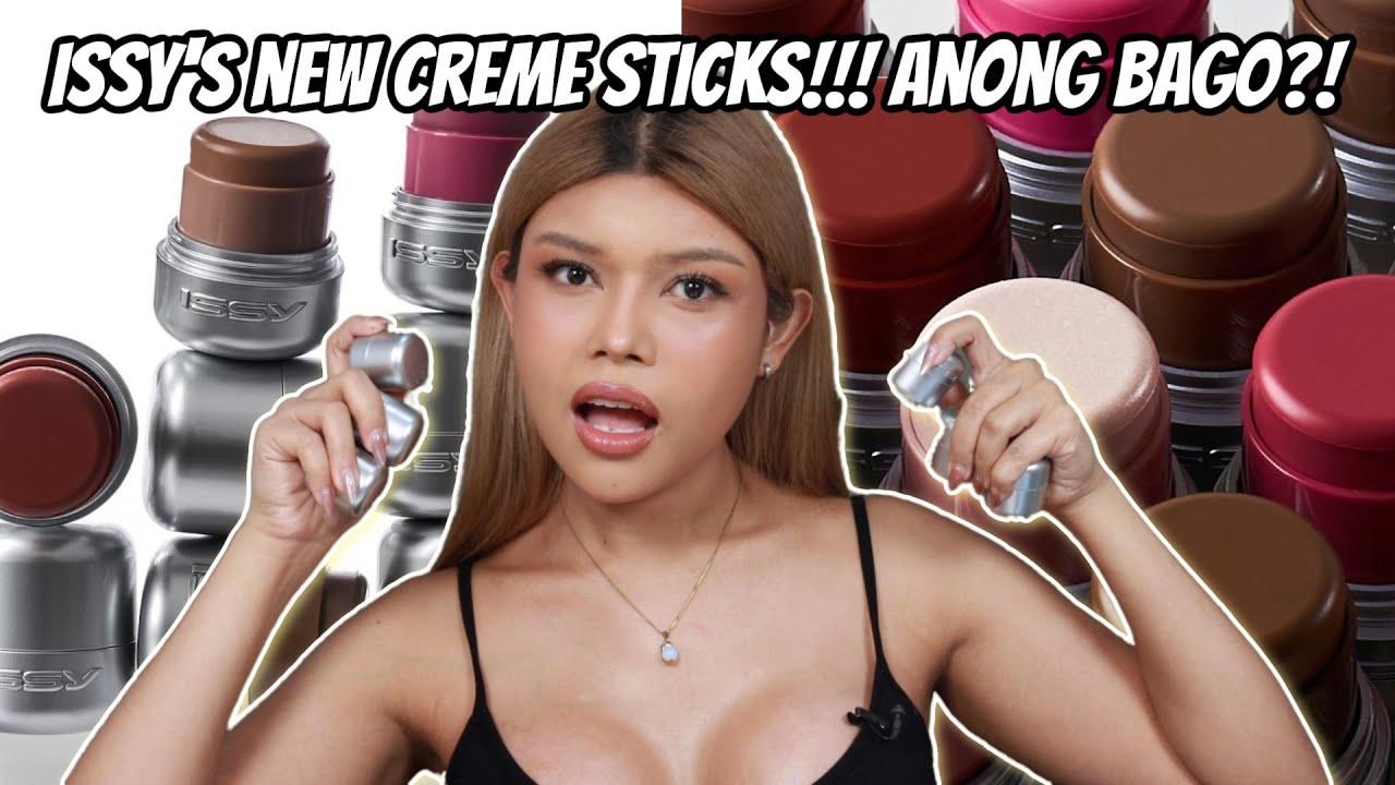 NEW ISSY CREME STICKS REVIEW! FULL SWATCHES +WITH  12 HOUR WEAR TEST ON OILY SKIN!!!