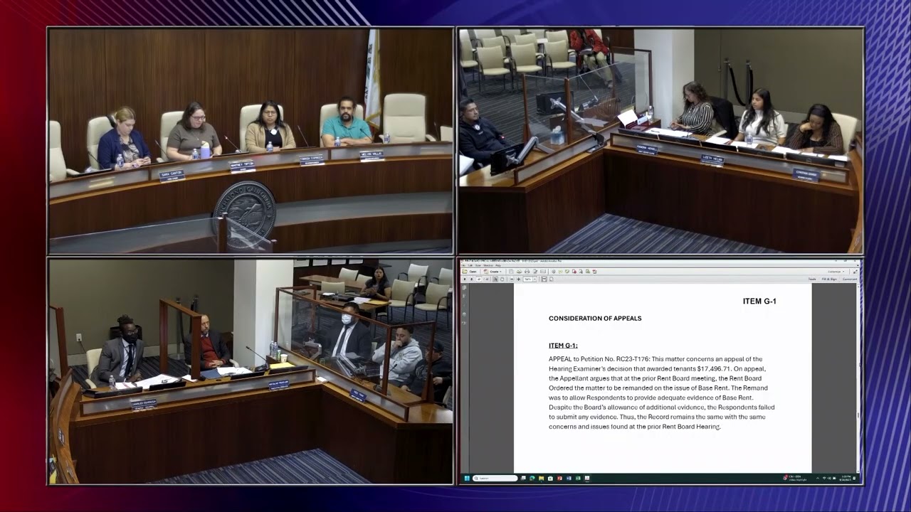 Richmond Rent Board Meeting -  9/30/2025