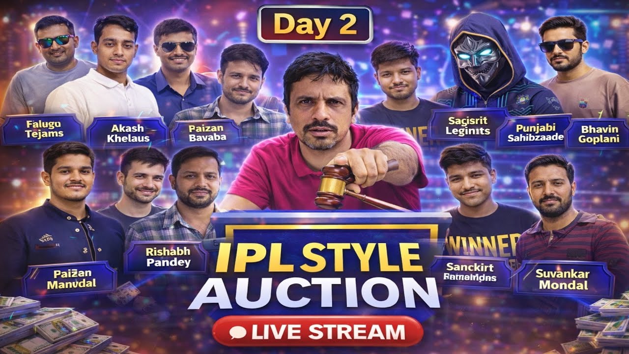 Day 2 : Auction with Team owners | Shatam Season 3 The Hundred like indian tournament