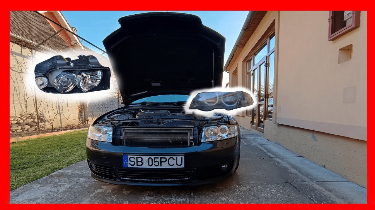 Am modificat farurile cu sub 100 de lei! Faruri custom la Audi!