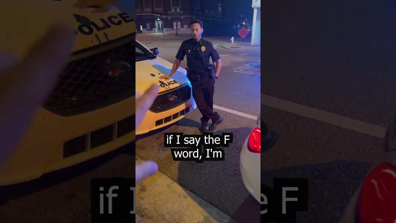 Cop tries to arrest me for saying the F-word!!!