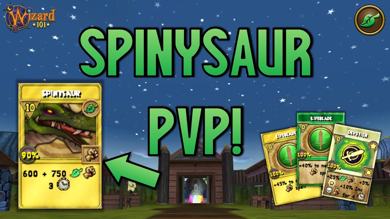 Wizard101: MAX LIFE PvP (140): The SPINYSAUR Strat!