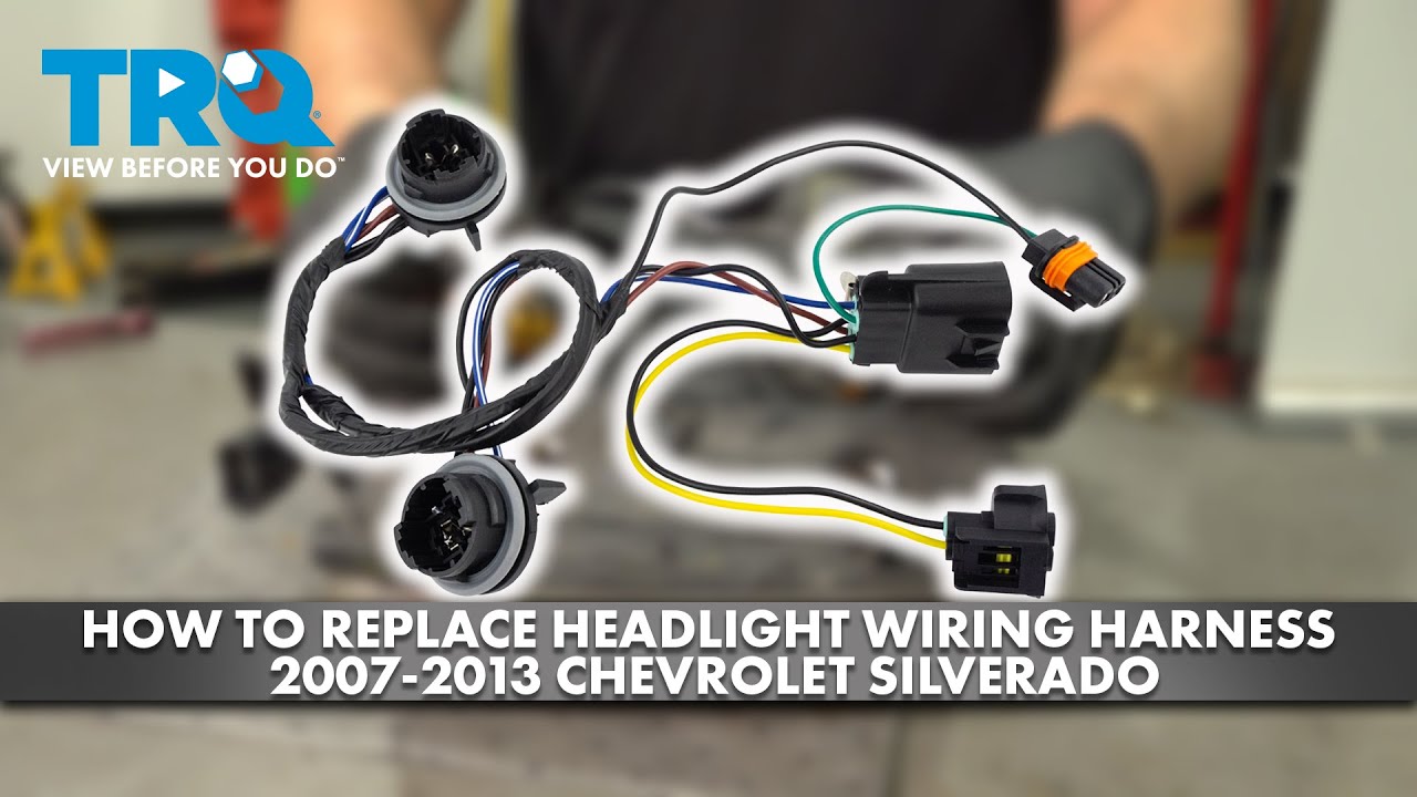 Как заменить жгут проводов фар Chevrolet Silverado 2007-2013