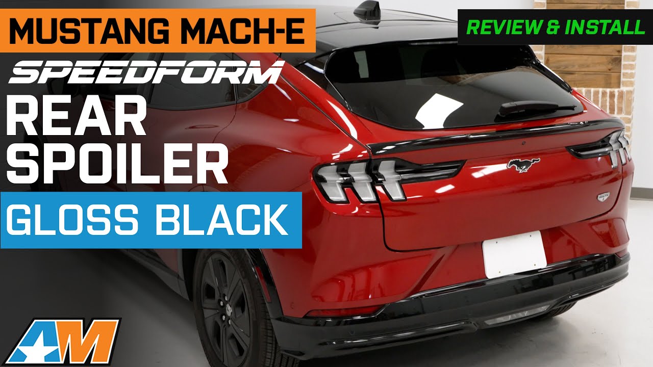 2021-2024 Mustang Mach-E SpeedForm Rear Spoiler; Gloss Black Review & Install
