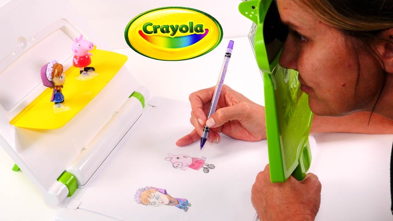 Juguete Crayola Mago del Dibujo Sketch Wizard ✎ Dibuja Cualquier Juguete Rapido y Facil Peppa y Anna