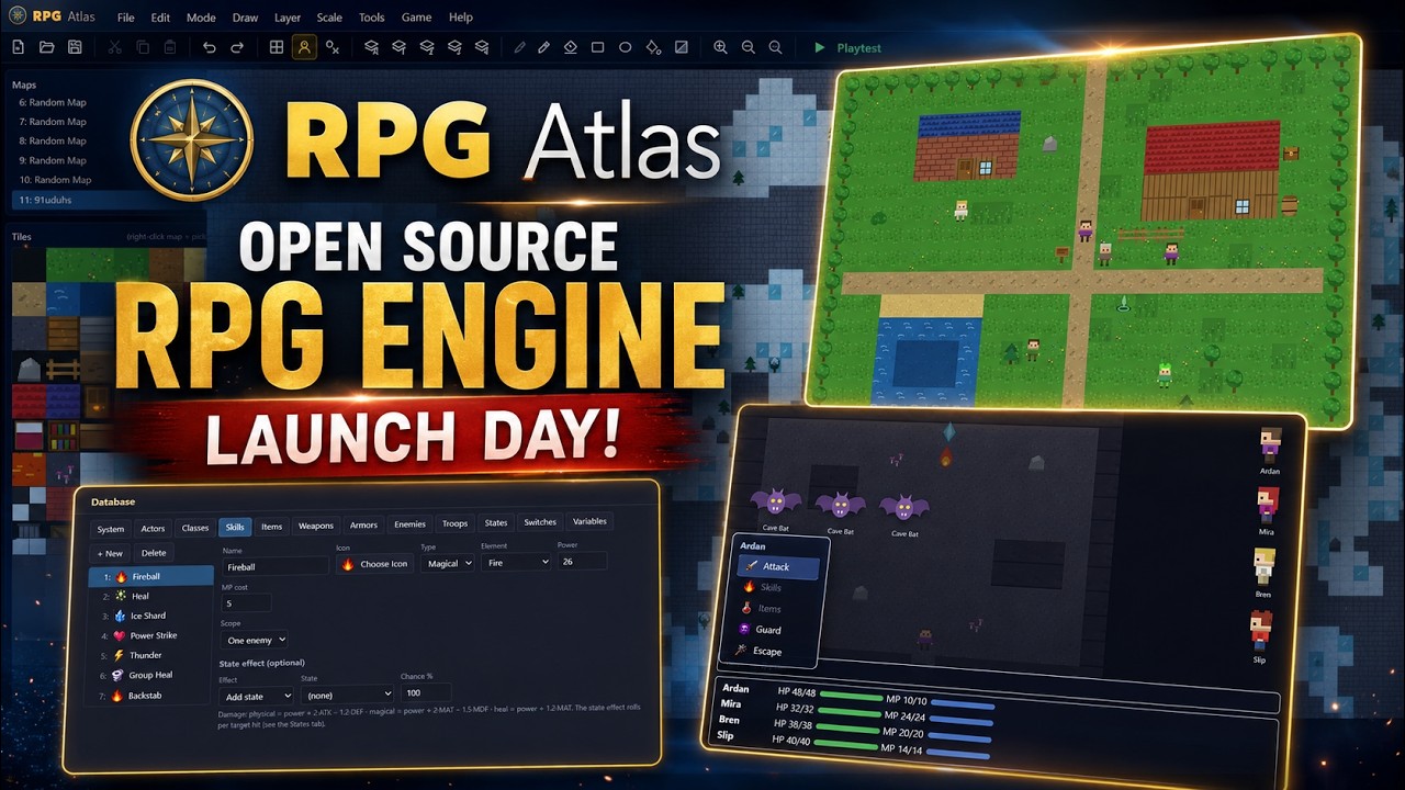 Introducing RPGAtlas the Open Source RPG Creator