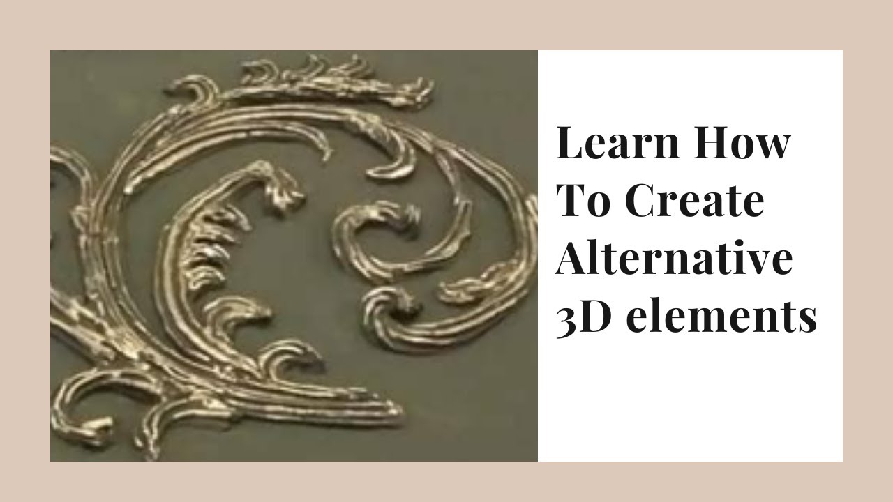 DIY: Απίστευτος τρόπος για τρισδιάστατα στοιχεία - Alternative  3D elements