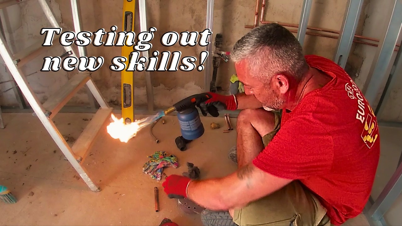 Time for the Plumbing! Carl Tries His Hand at Copper Pipes | SPANISH FARMHOUSE RENOVATION