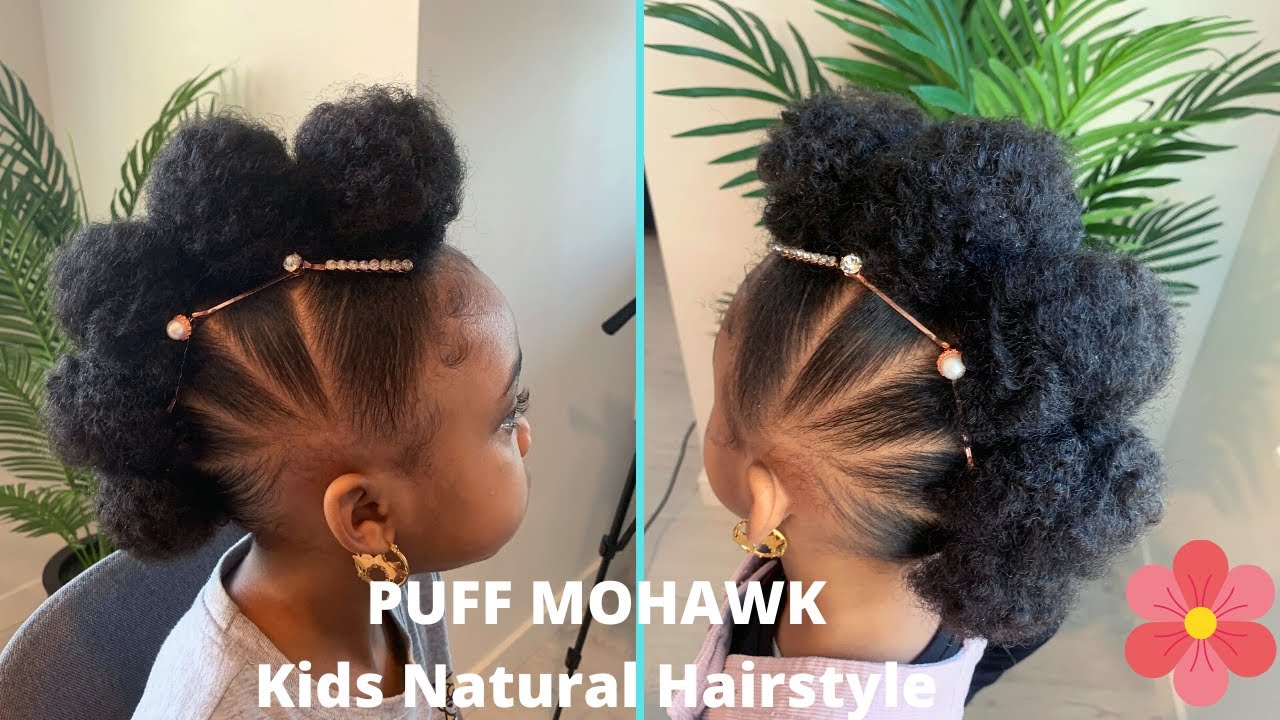 Simple Puff Mohawk Tutorial | Kids Natural Hairstyle | Inspired by Netflix's Jingle Jangle