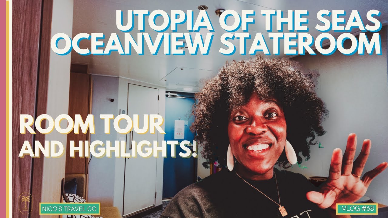 Utopia of the Seas Oceanview Stateroom Room Tour