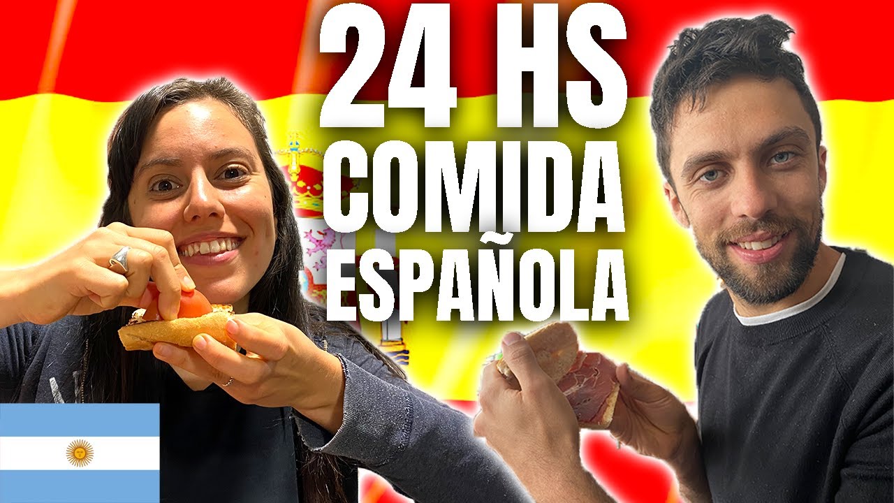 24 HORAS COMIENDO COMIDA ESPAÑOLA 🇪🇸 🔝 / Bocata, Jamon, Paella, Fabada Asturiana, Pan tomate