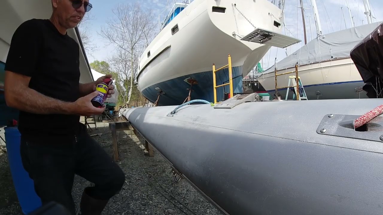 Mast step installation Oceano Sailboat