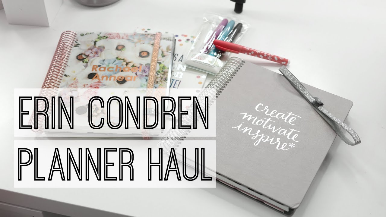 NEW ERIN CONDREN LIFE PLANNER // Open Box Haul Rachael Jade
