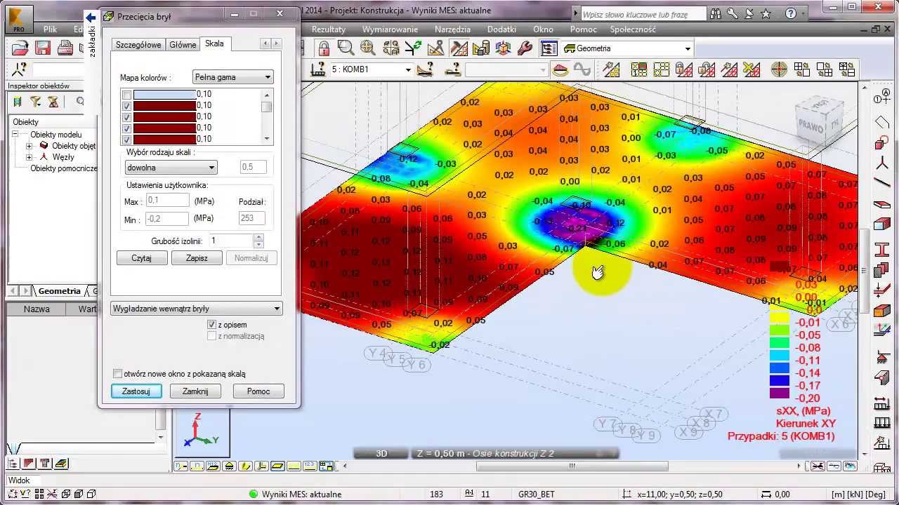 Autodesk Robot - fundament blokowy - tutorial