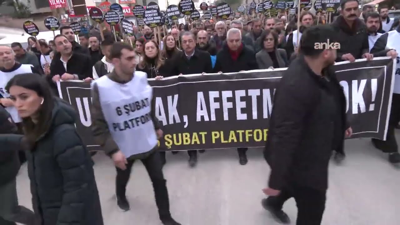 6 Şubat Platformu, depremin 3'üncü yıl dönümü dolayısıyla yürüyüş düzenliyor / Hatay #Canlı