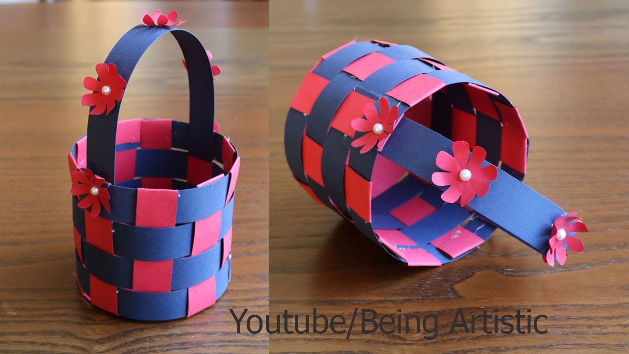 Как Сделать Бумажную Корзину - Сделай сам Корзина - Бумага Craft