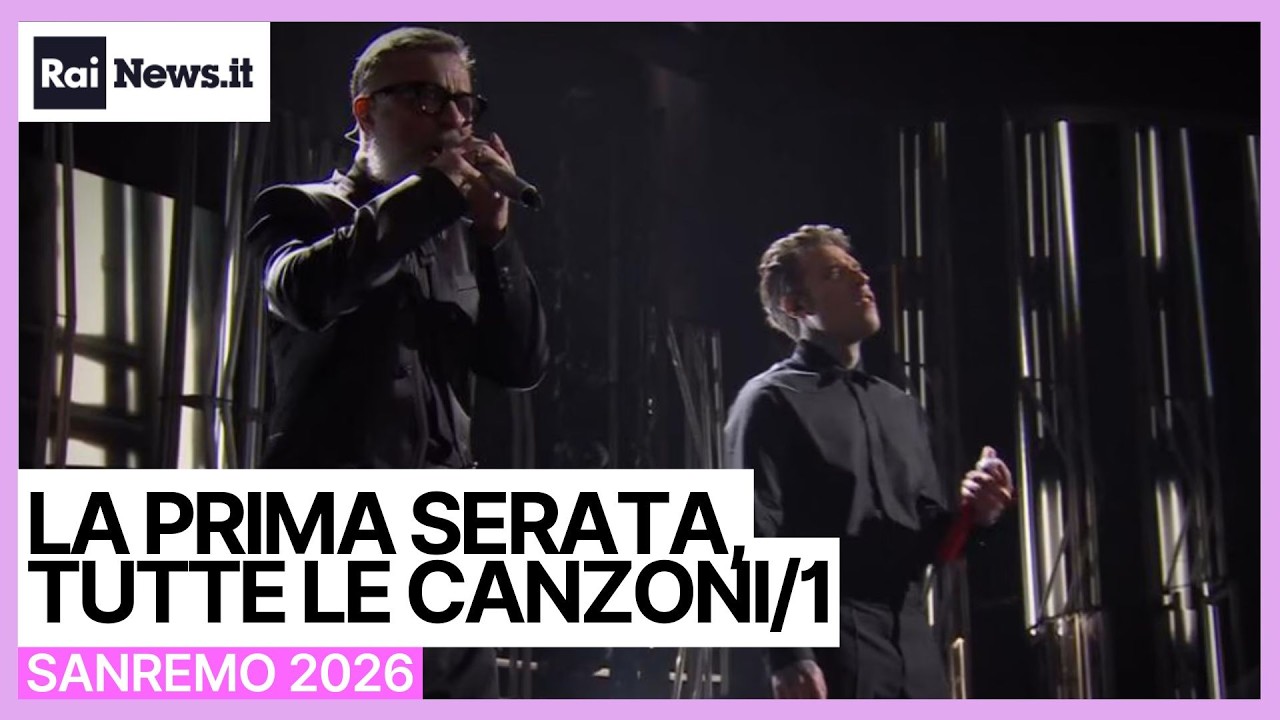 Prima serata, tutte le canzoni - prima parte