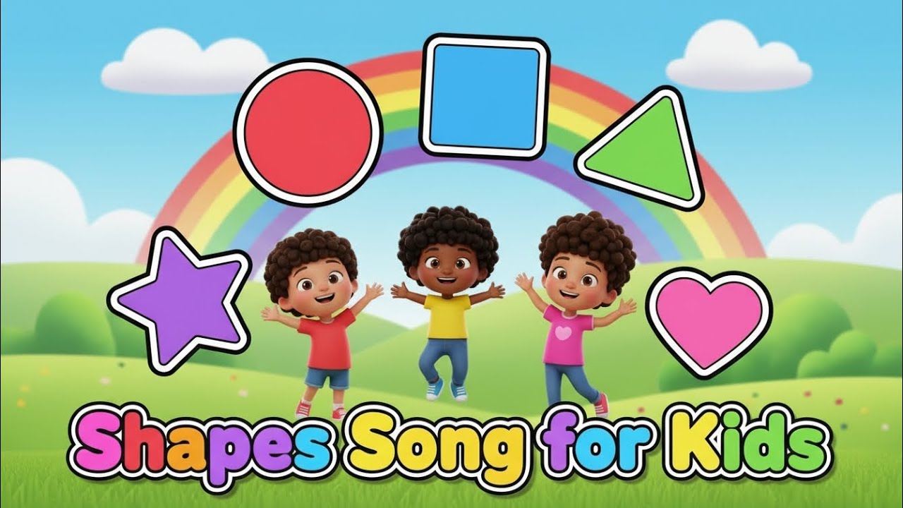 Shapes Song for Toddlers & Preschool Kids| OrangeKaale 🍊 Nursery rhymes 
