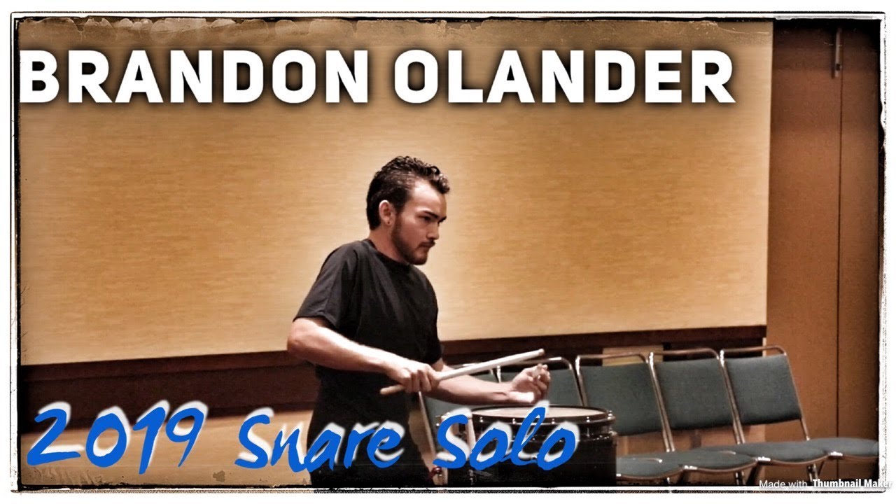 Brandon Olander 1st place 2019 Snare Solo [HQ Audio]