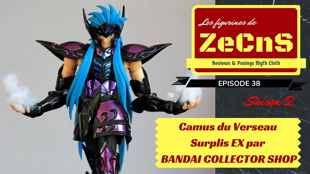 Saint Seiya Myth Cloth - Les Figurines de ZeCnS - Camus du Verseau Surplis EX Bandai Review