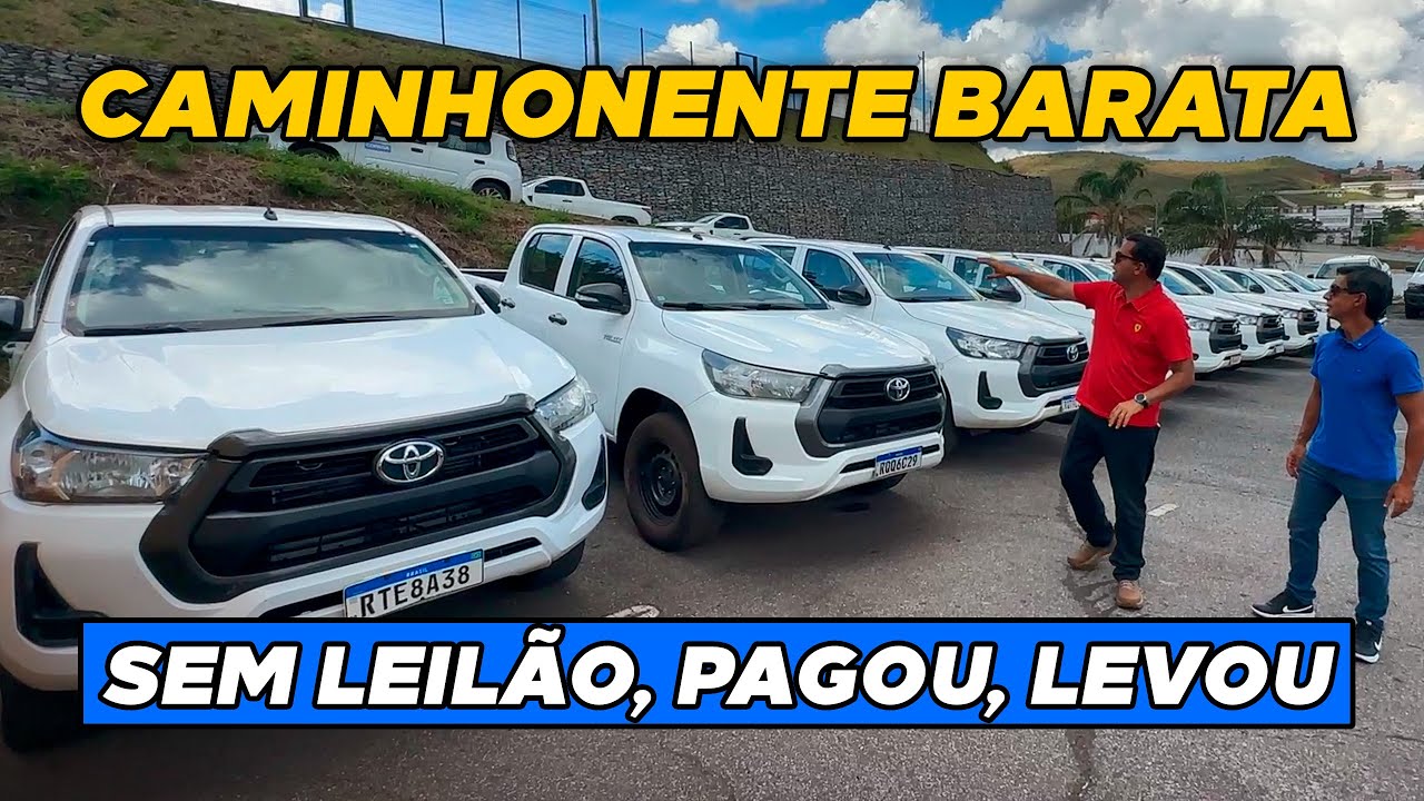 HILUX, L200, S-10 COM ATÉ 60 MIL DE DESCONTO: SEM LEILÃO