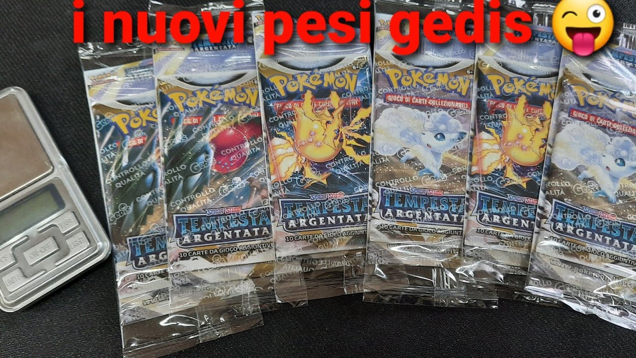 i nuovi pesi dei pacchetti di TEMPESTA ARGENTATA 😎