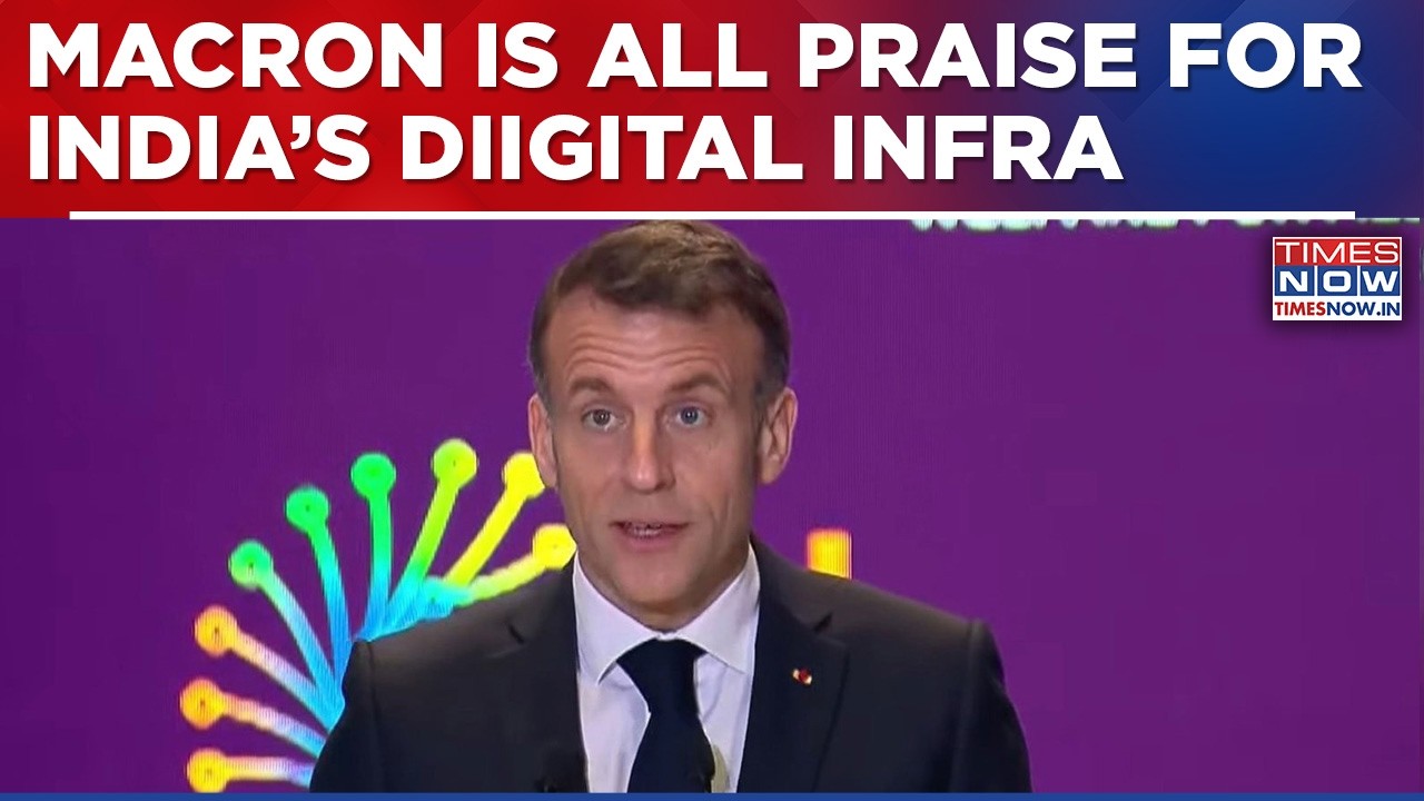 'India Built What No Other Country Did': French Prez Macron Hails India's Digital Transformation